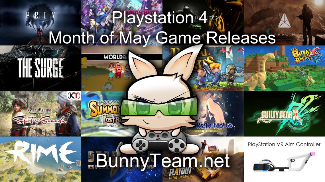 Playstation 4 May Game Releases