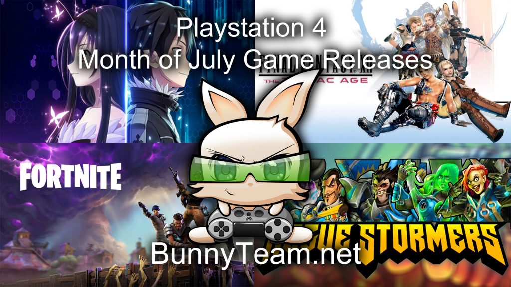 Playstation 4 Month of July Game Releases