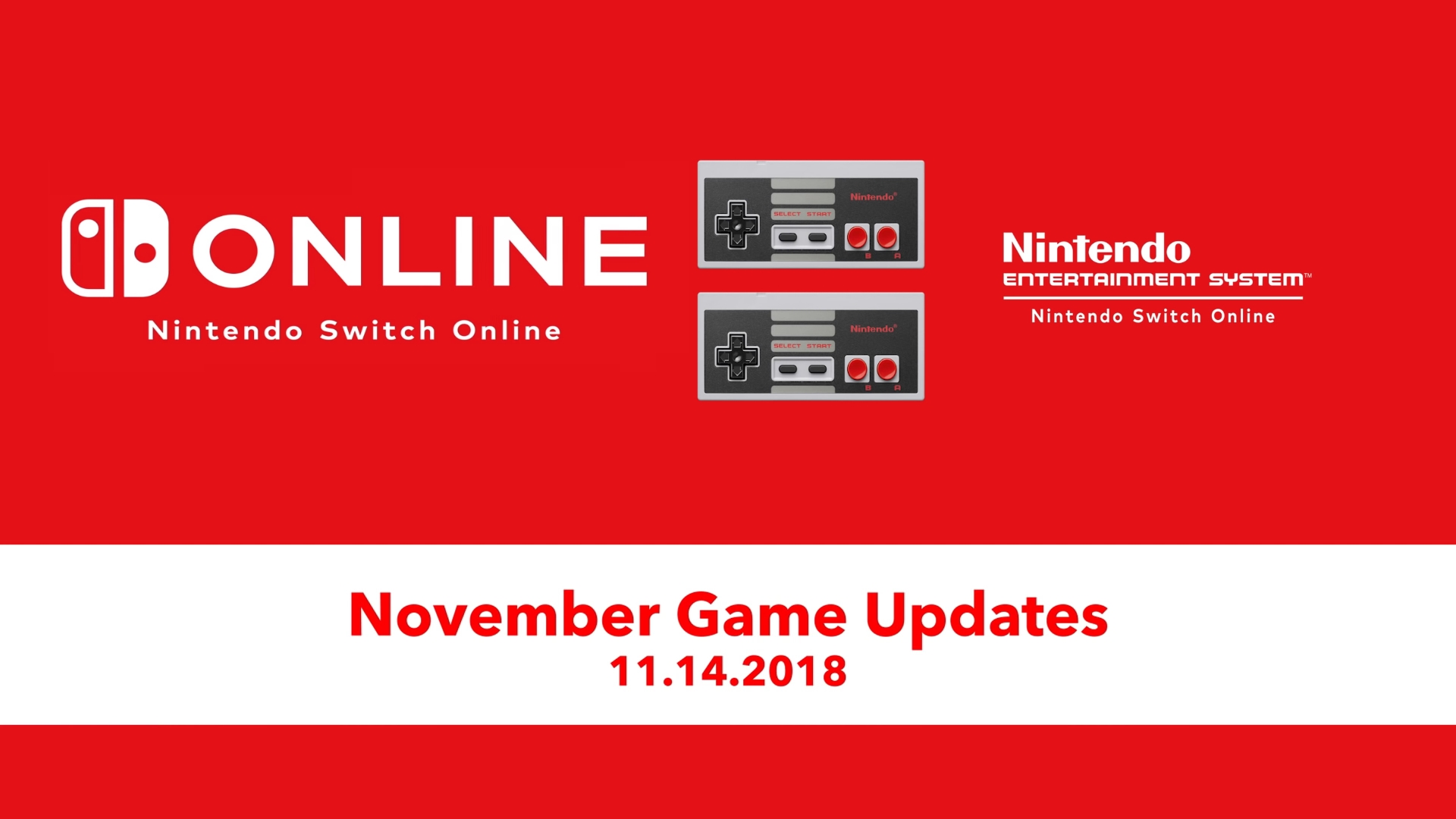 nintendo switch online november