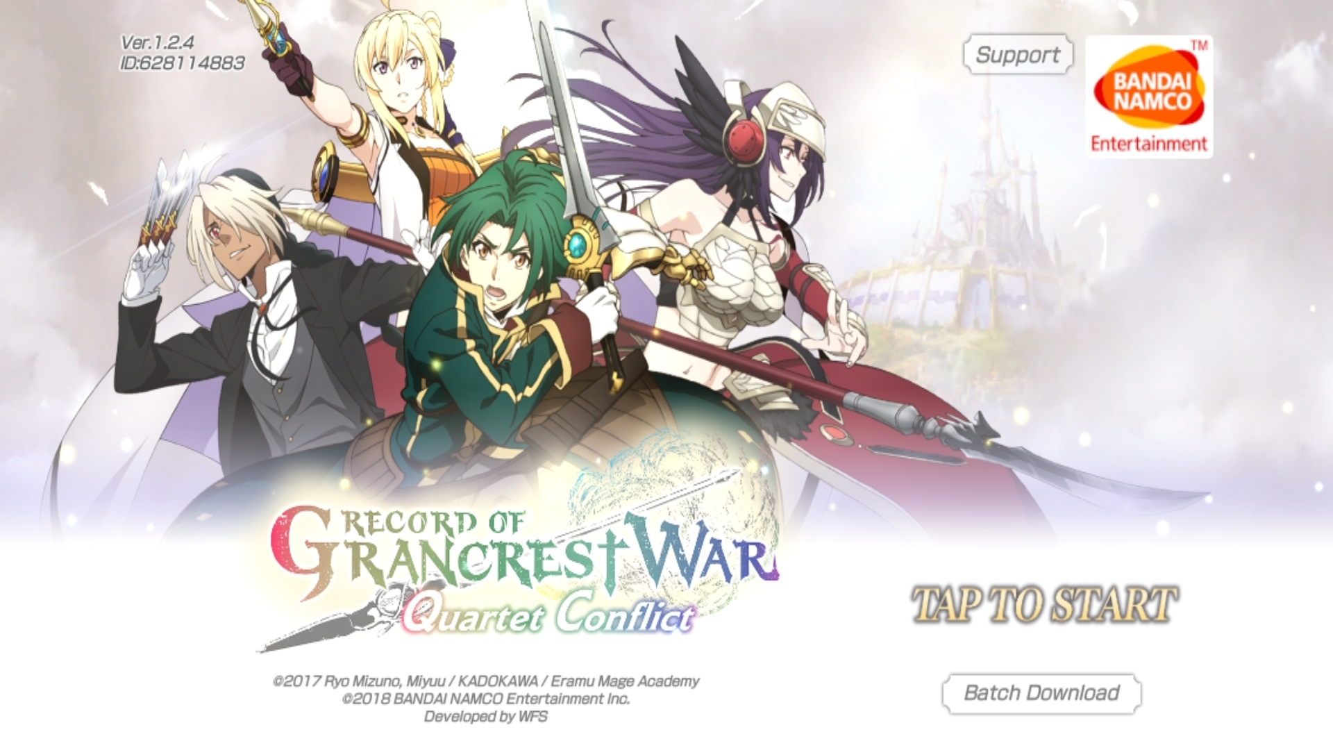 Record of Grancrest War: Quartet Conflict Gameplay Android / iOS (by BANDAI  NAMCO) 