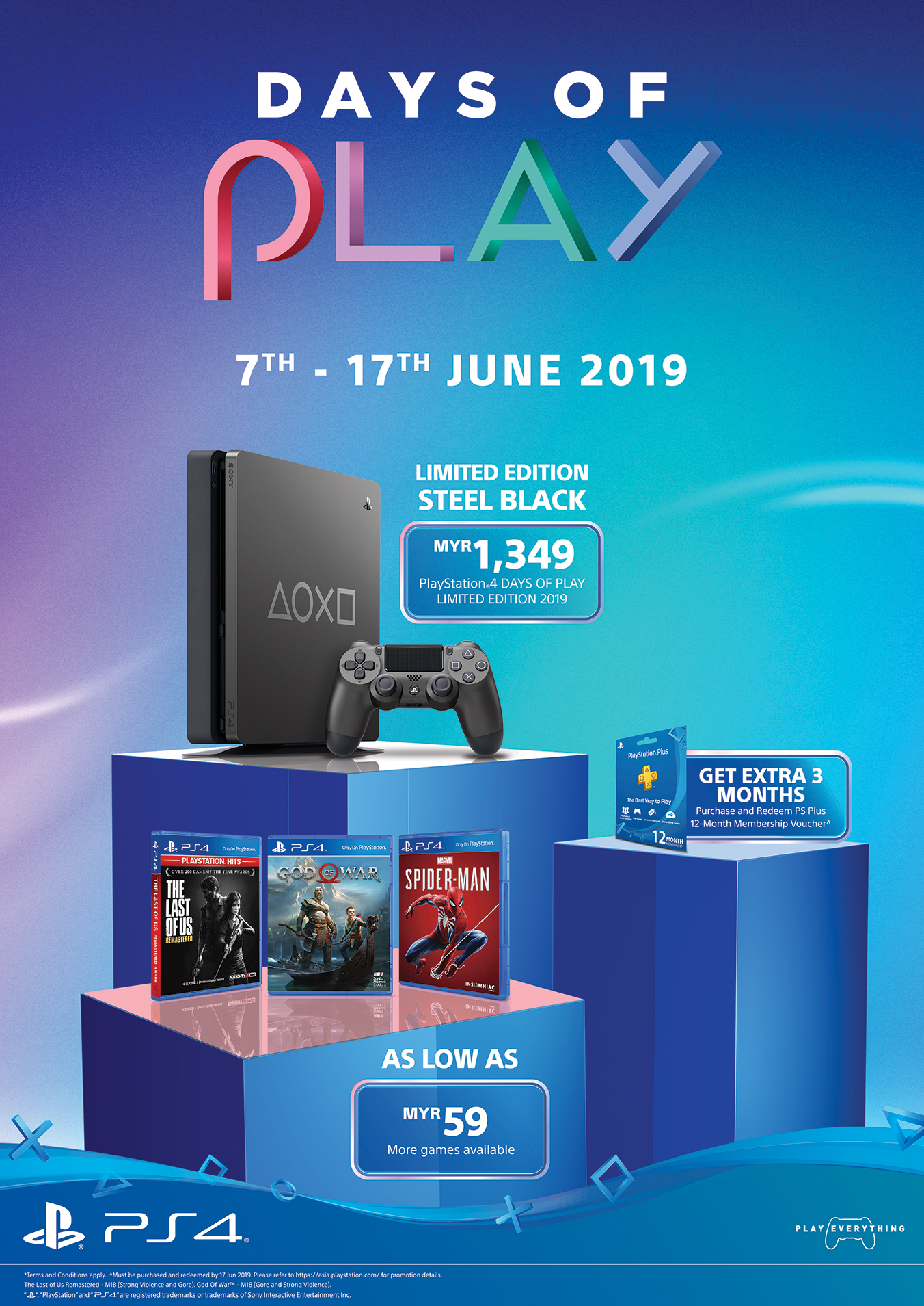 PS4 DAYS OF PLAY LIMITED EDITION - AVAILABLE FROM JUNE 7, 2019
