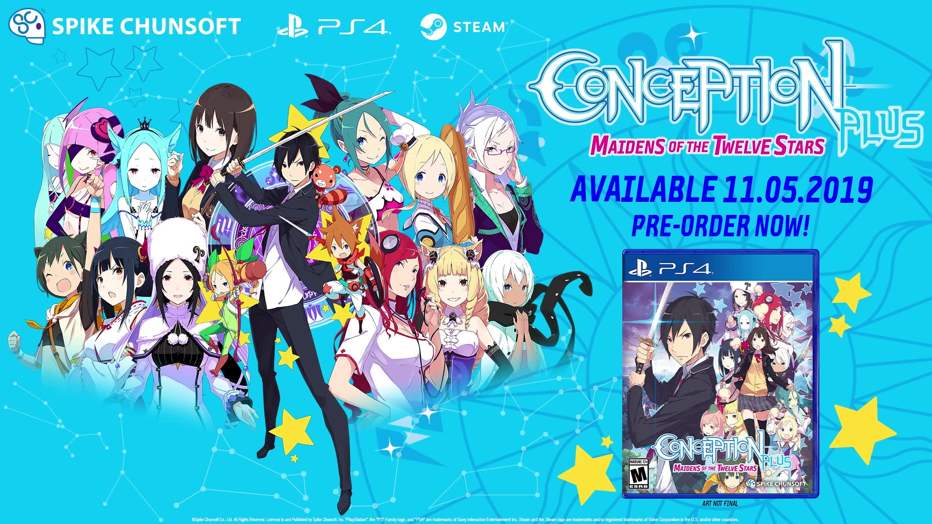 Conception Plus New Trailer Introduces the 12 Star Maidens You Can