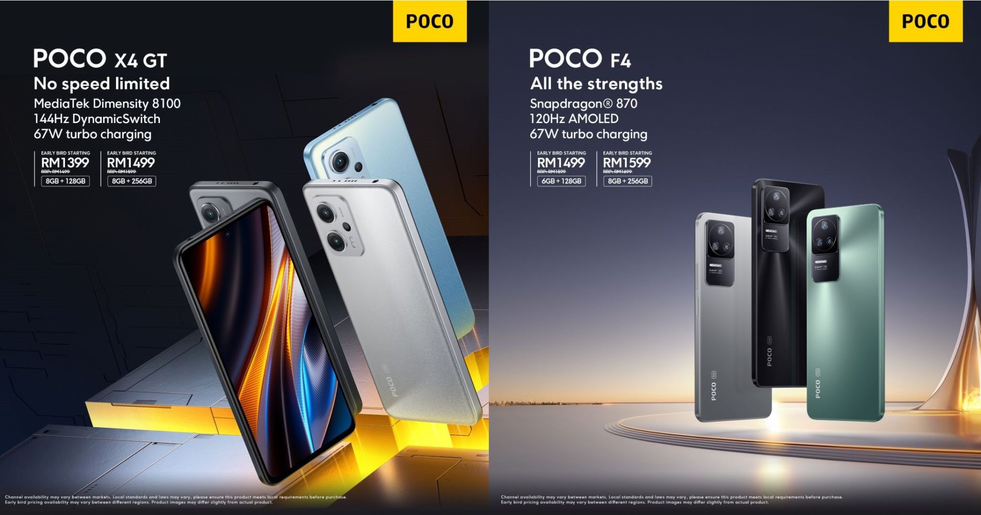 Flagship POCO F4 And POCO X4 GT Debut With Powerhouse Chipsets 