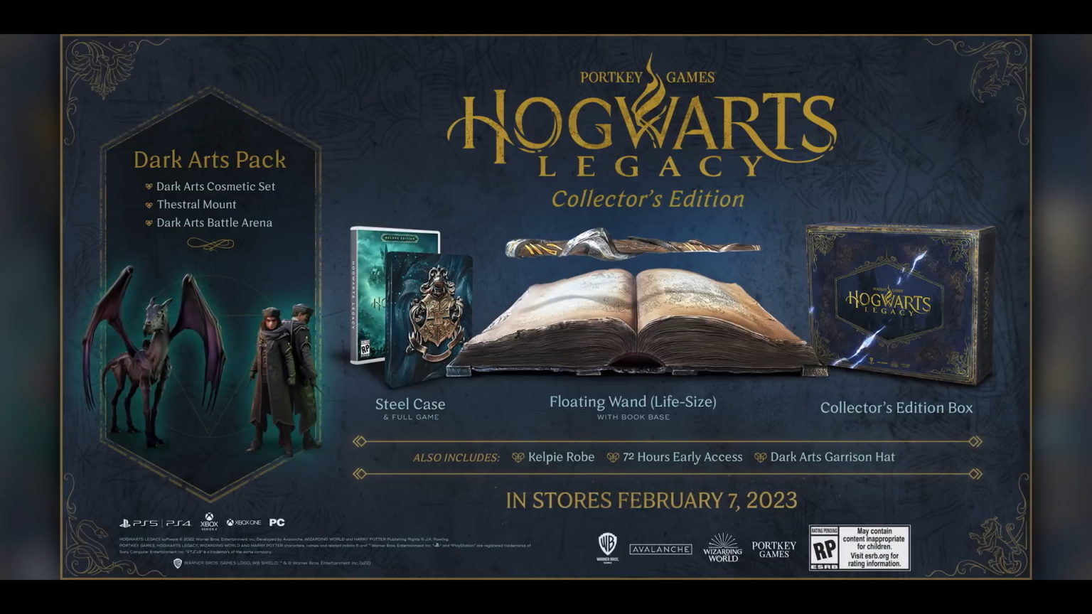 New Hogwarts Legacy Trailer; PreOrders Editions Revealed