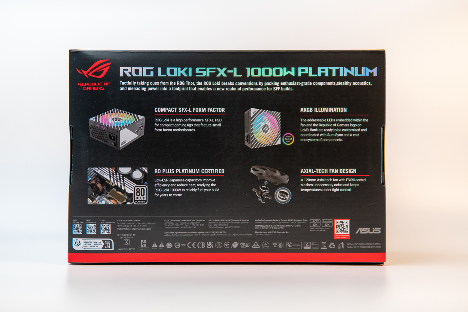 ROG LOKI SFX-L 1000W Platinum, Alimentations PC