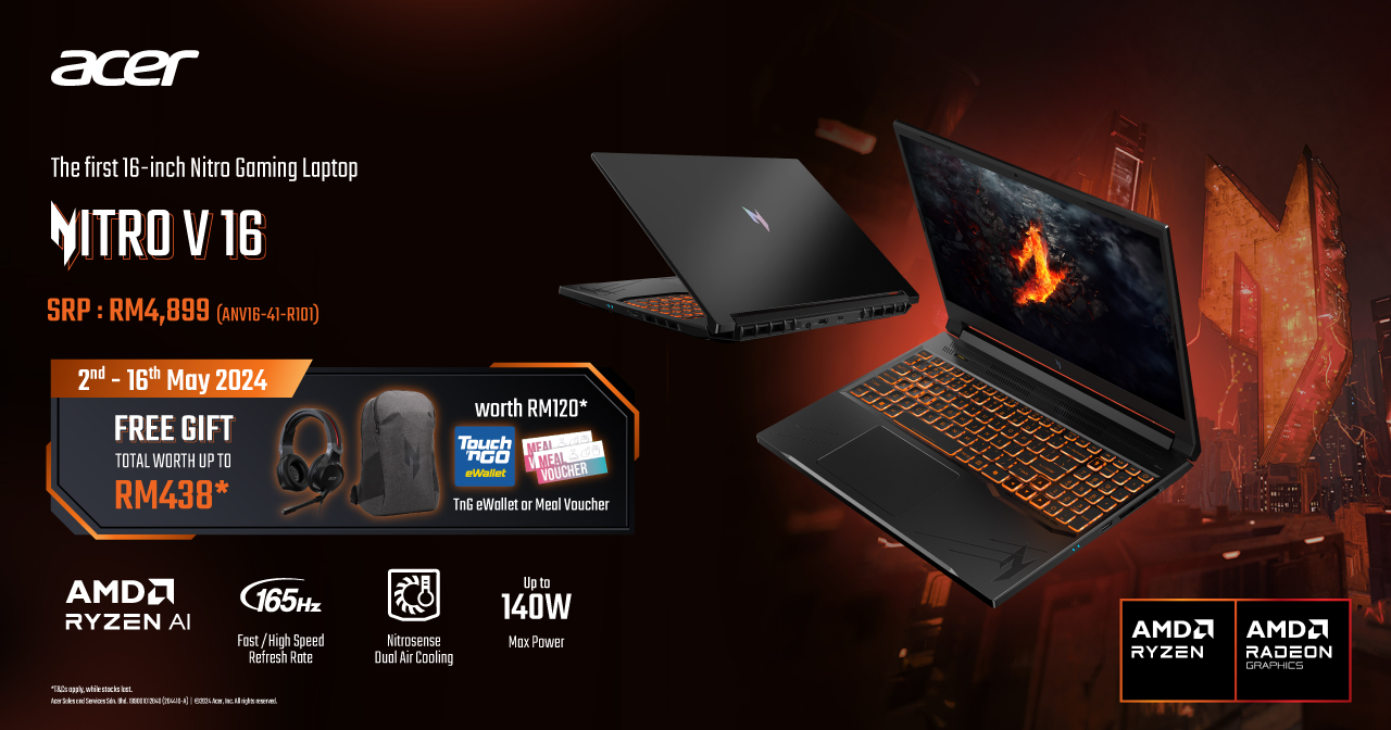 Acer Launches Nitro V 16 Affordable AIEnhanced Gaming Laptop in Malaysia